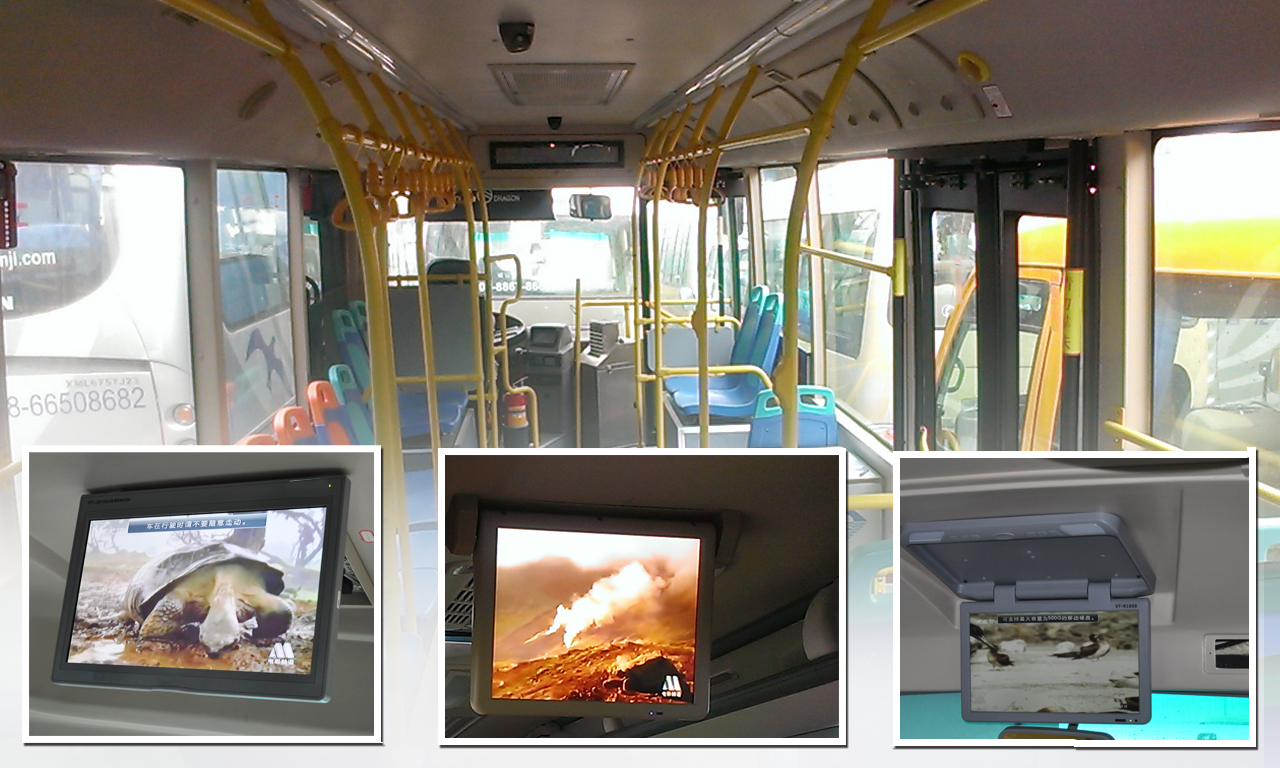 威泰科大巴顯示器已裝上金龍公交車(chē)
